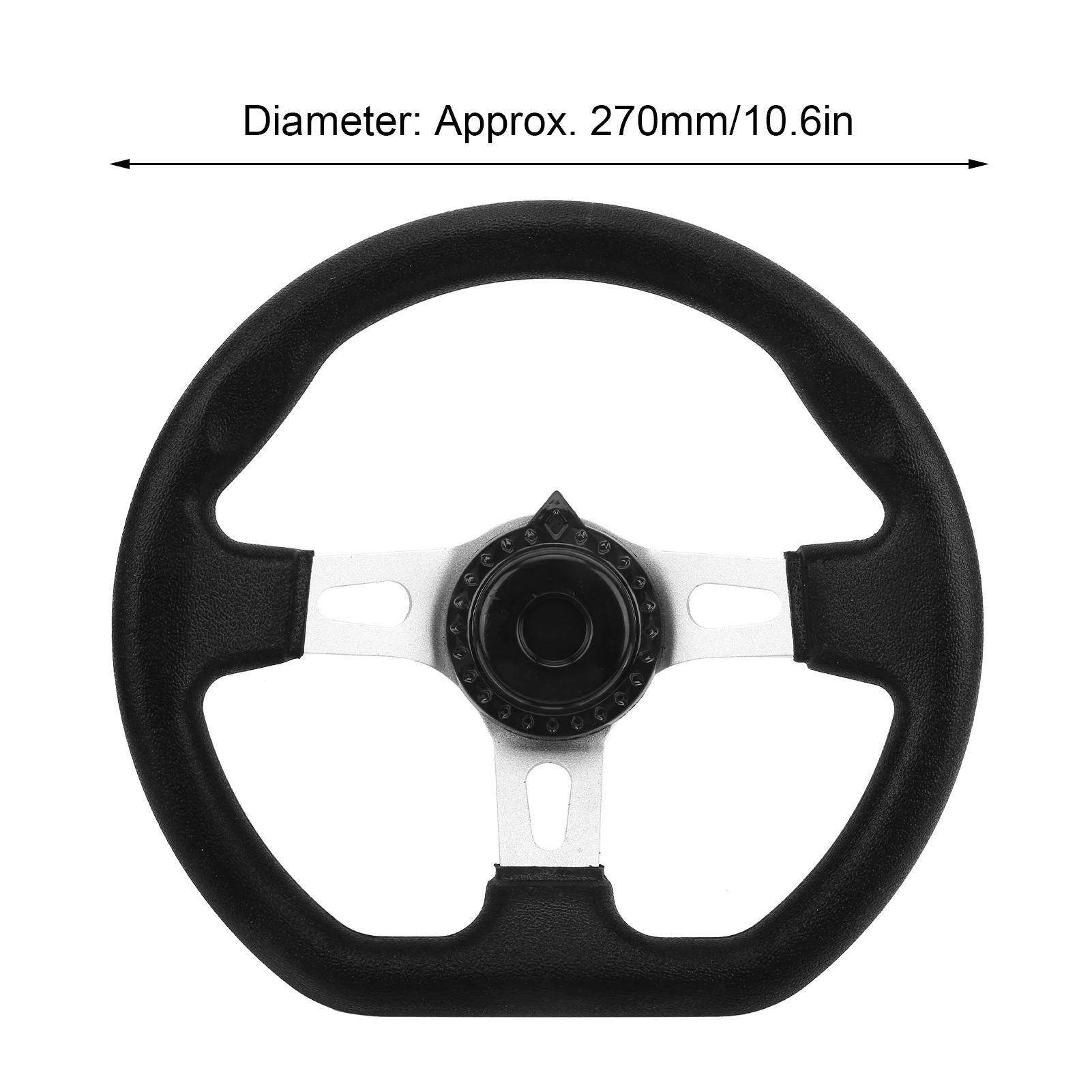 OffRoad Kart Steering Wheel 270mm 3 Spokes Modification Universal for 150cc250cc Engines