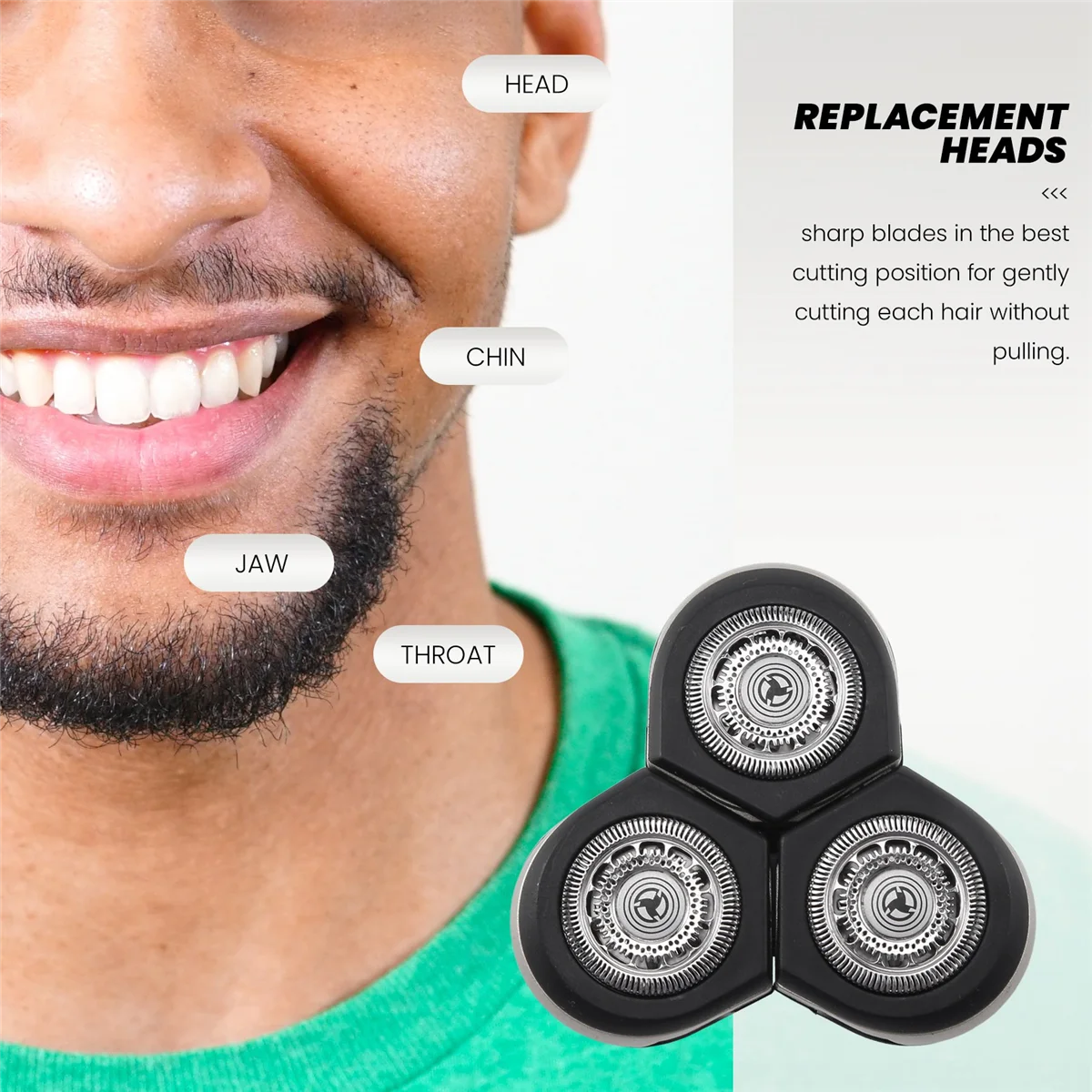 AUSD-Accesorios de repuesto para cabezal de afeitadora Philips RQ11 RQ1250 RQ1260 RQ1280 RQ1290