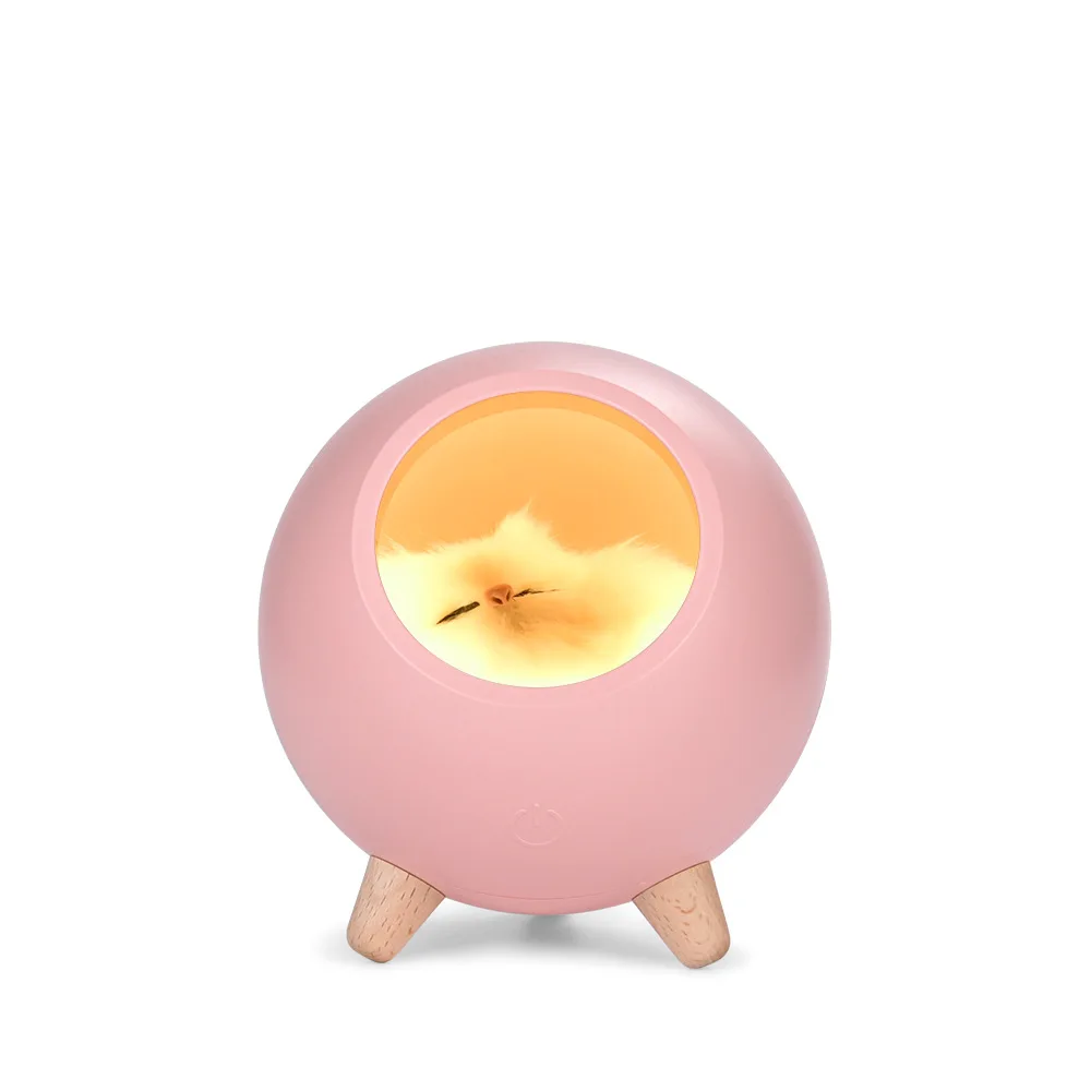Creative and Cute Bluetooth Night Light Speaker for Pets, Eye Protection Ambient Lamp, Novelty Gift