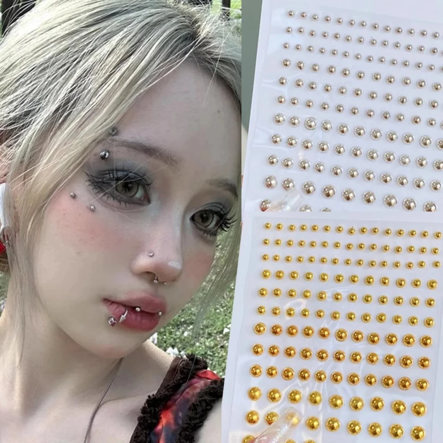 180pcs поддельные губы брови у – обзор и цена Body Jewelry
