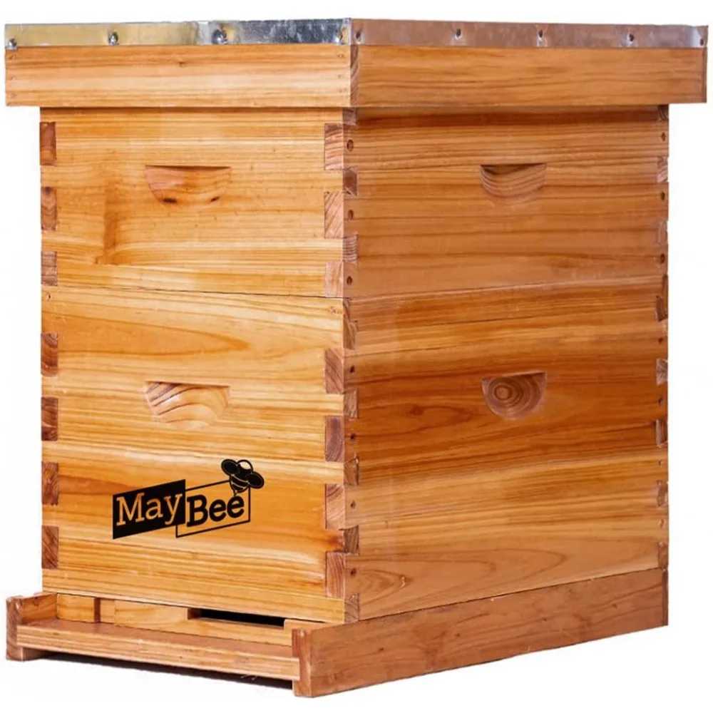 

Beehive 8 Frame Bee Hives and Supplies Starter Kit, Bee Hive for Beginner