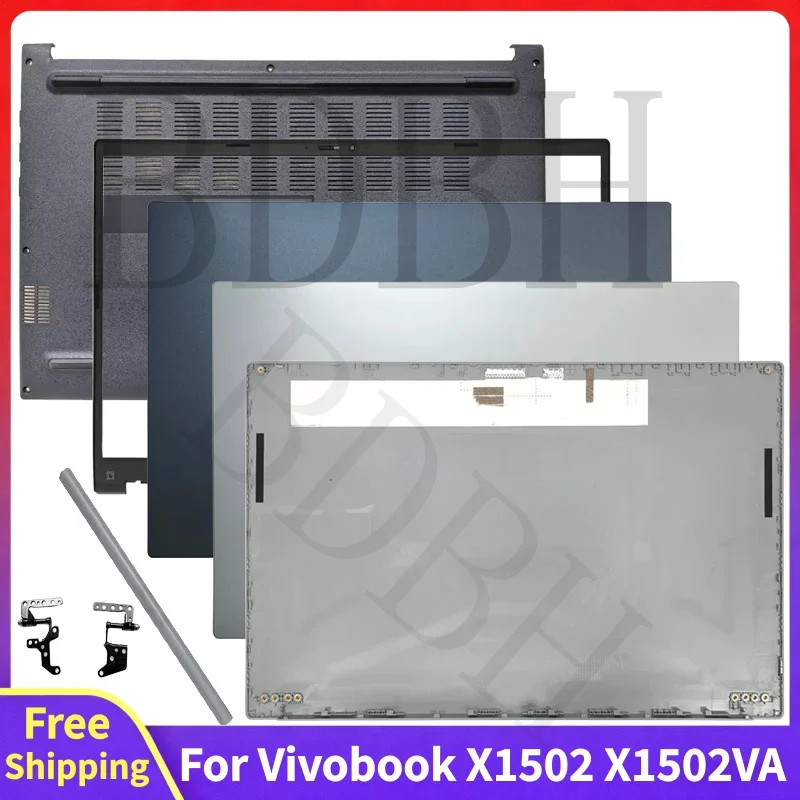 For Vivobook 15 X1502 X1502VA M1502Y Replace Screen Rear Lid Top Case Front Bezel Palmrest Bottom Case Computer LCD Back Cover