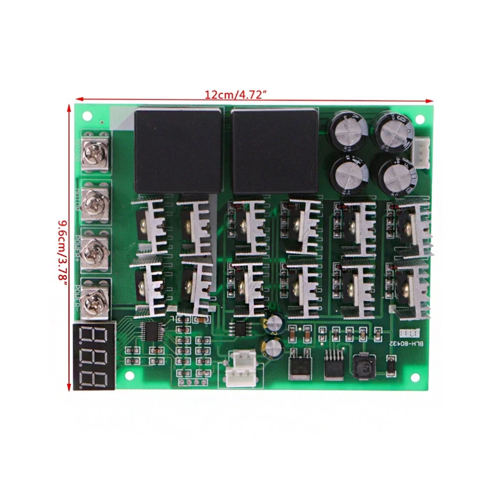 DC 10-55V 100A Motor Speed Controller PWM HHO RC Reverse Control Switch with LED Display