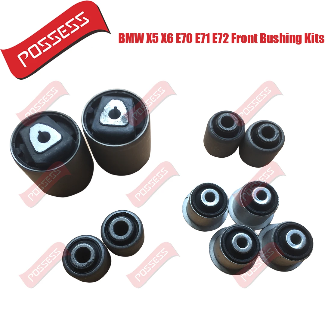 10 Pieces Front Suspension Control Arm Bushing Kits For BMW X5 X6 Series E70 E71 E72 xDrive 2007-2013