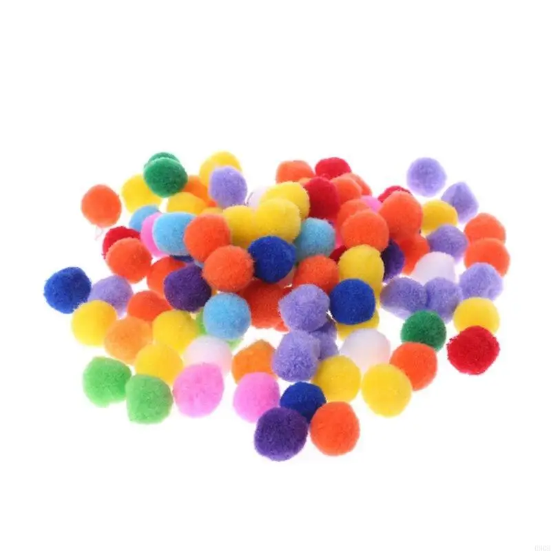 090B 1000Pcs 1inch Pompon for Kids Art Projects and Handmade Holiday Party House Decorations Crafting Project Materials