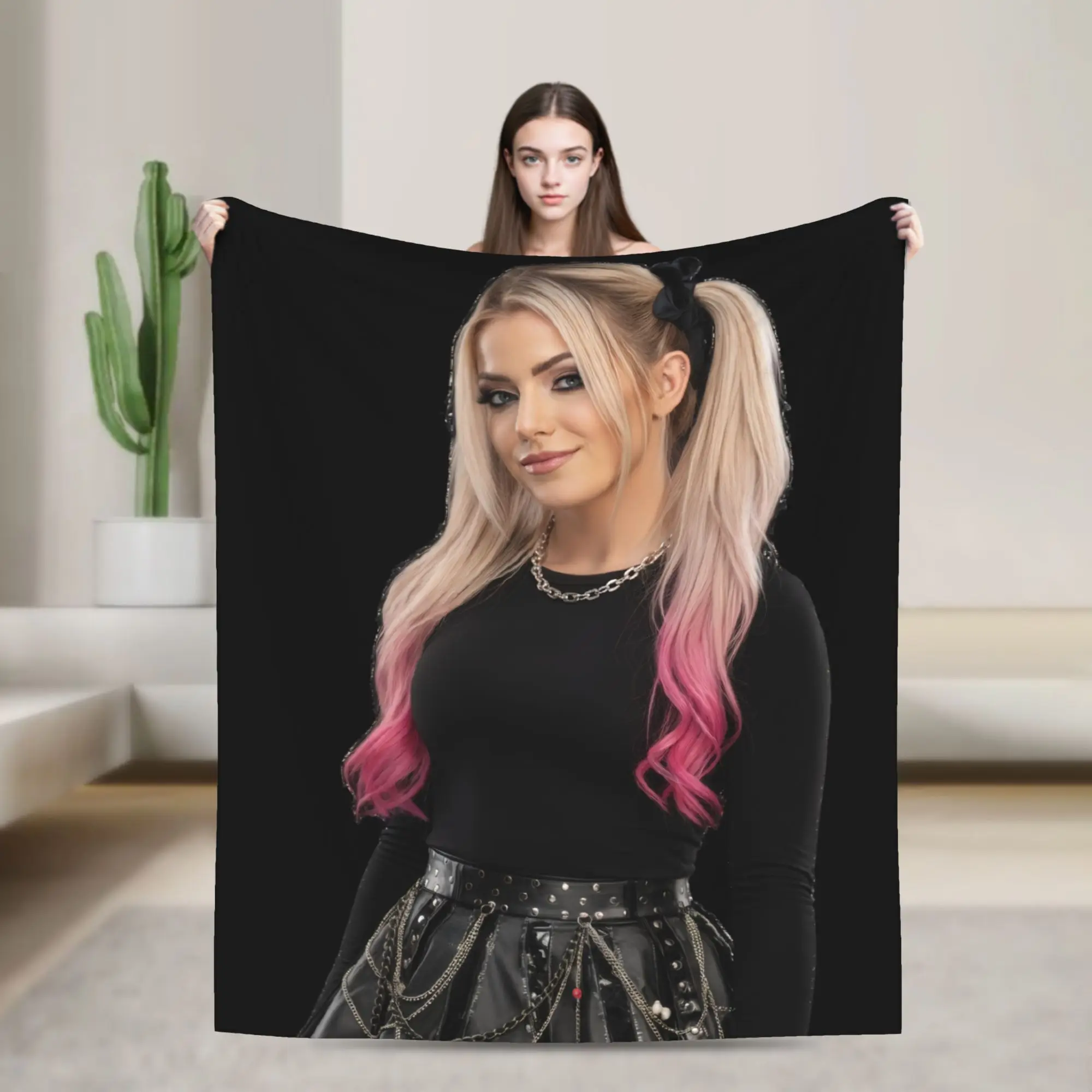 A-Alexa Bliss Blanket Super Soft Warm Wrestler  Throw Blankets for Bed 50x60 Inch Multiple Sizes Bedspreads