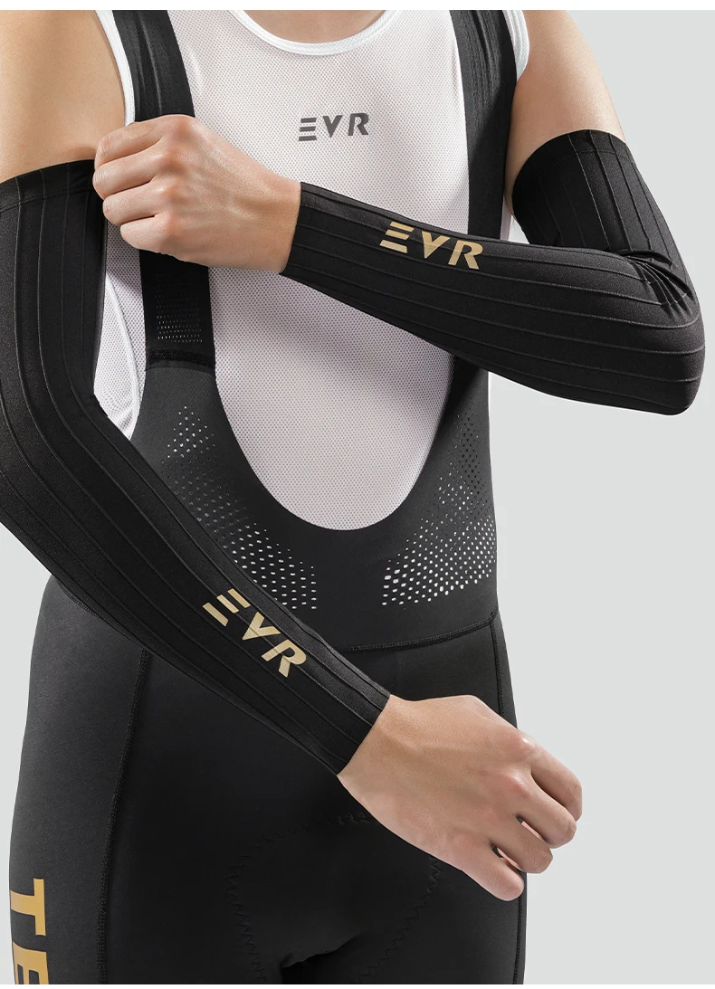 EVR Fahrrad-Armstulpen Pneumatische Sommer-Eisstulpen Sonnenschutz Rutschfeste Schnelltrocknende Armstulpen für Herren und Damen Rennrad-Armschoner – Detail 15