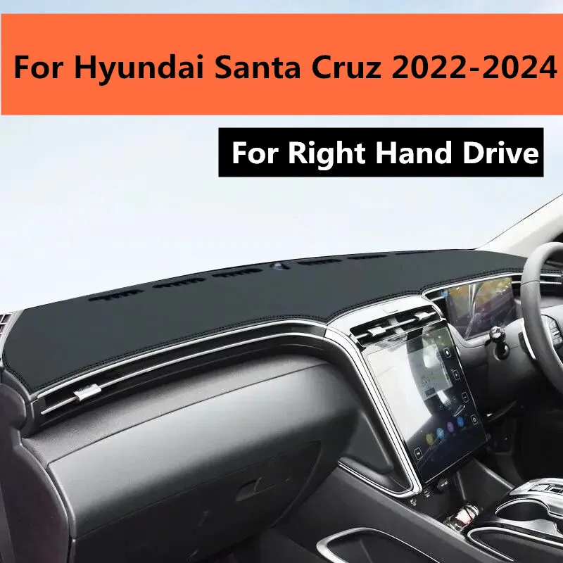 

RHD PU Leather Dashboard Cover Dash Protector Mat For Hyundai Santa Cruz 22-24