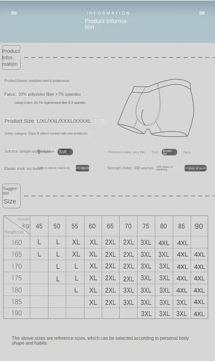 4 stücke Boxershorts männer Eis Seide Unterwäsche Coole Unterhose Atmungsaktive Sexy Dünne Höschen U Konvexen Dessous Großhandel Viele L-6XL – Detail 11