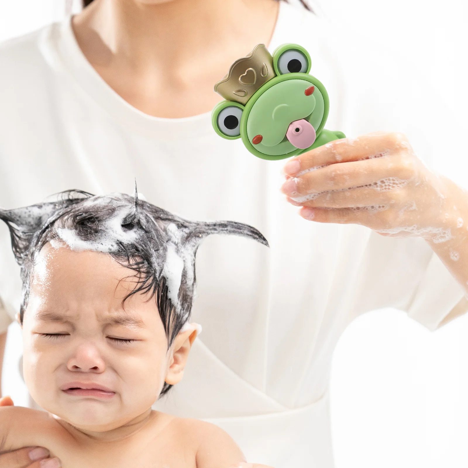 Children'S Bath Suction Cup Frog Water Sprayer Baby Bathtub Toddler Bath Time Fun Educational Play Tool