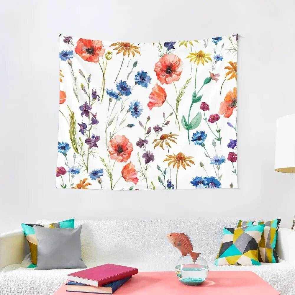 

Floral Madness Tapestry Bathroom Decor Room Decor Cute Wall Decor Hanging Room Korean Style Tapestry