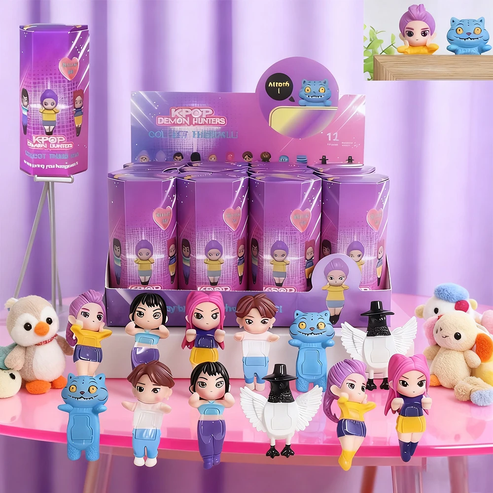 

Новый K-pop Demon Hunters слепая коробка аниме фигурка мини-игрушки Kpop милая загадочная коробка из ПВХ Коллекционная модель куклы орнамент подарки игрушки