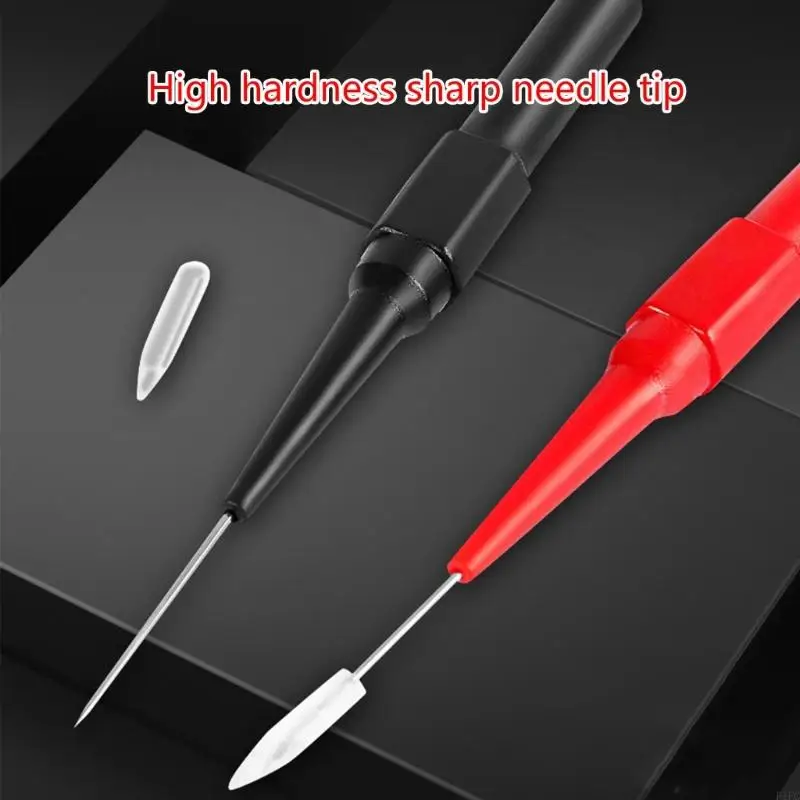 2Pcs Car Detective Tool Multimeter Test Probe 0.7mm Wire Piercing Needle Back Probes Non Destructive Wire Piercing Probe