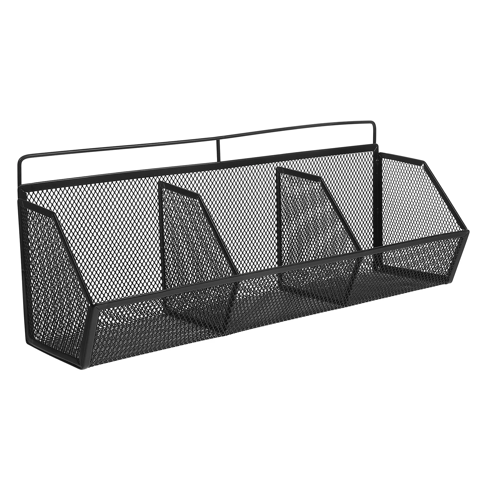 

1 set Iron Wall Hanging Basket 3-Tier Metal Storage Organizer For Kitchen Bathroom Pantry Closet Laundry Room Snacks Spices