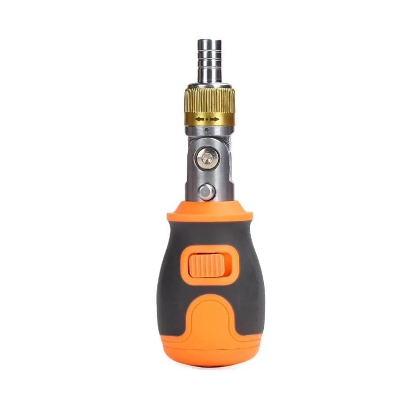 652F Multi-angle Foldable Ratchet Screwdriver Set 180 Rotating Screwdriver Labor-Saving Hand Tool Maintenance Repair