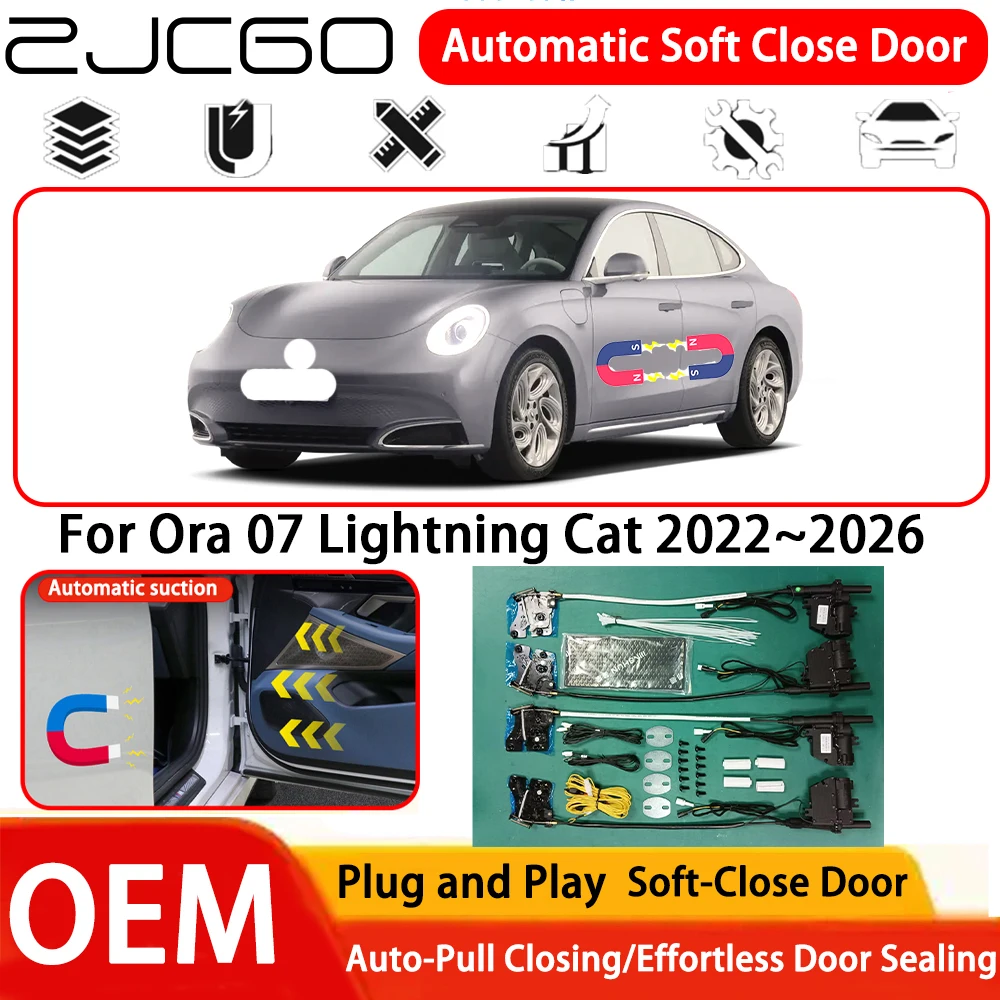 

for Ora 07 Lightning Cat 2022~2026 Car OEM Plug and Play Automatic Electric Soft Close Door Comfort Closing System