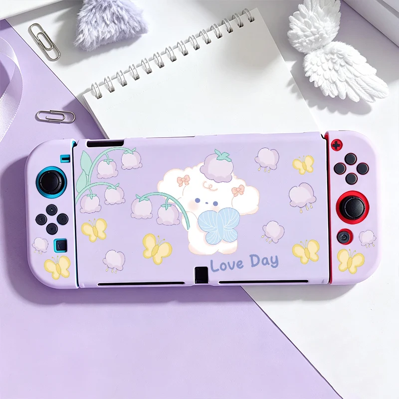 Ultra-slim shock-absorbing case Detachable Joy-Con Sweat Slip-Resistant Controller Case for Nintendo Switch OLED Dockable Cover