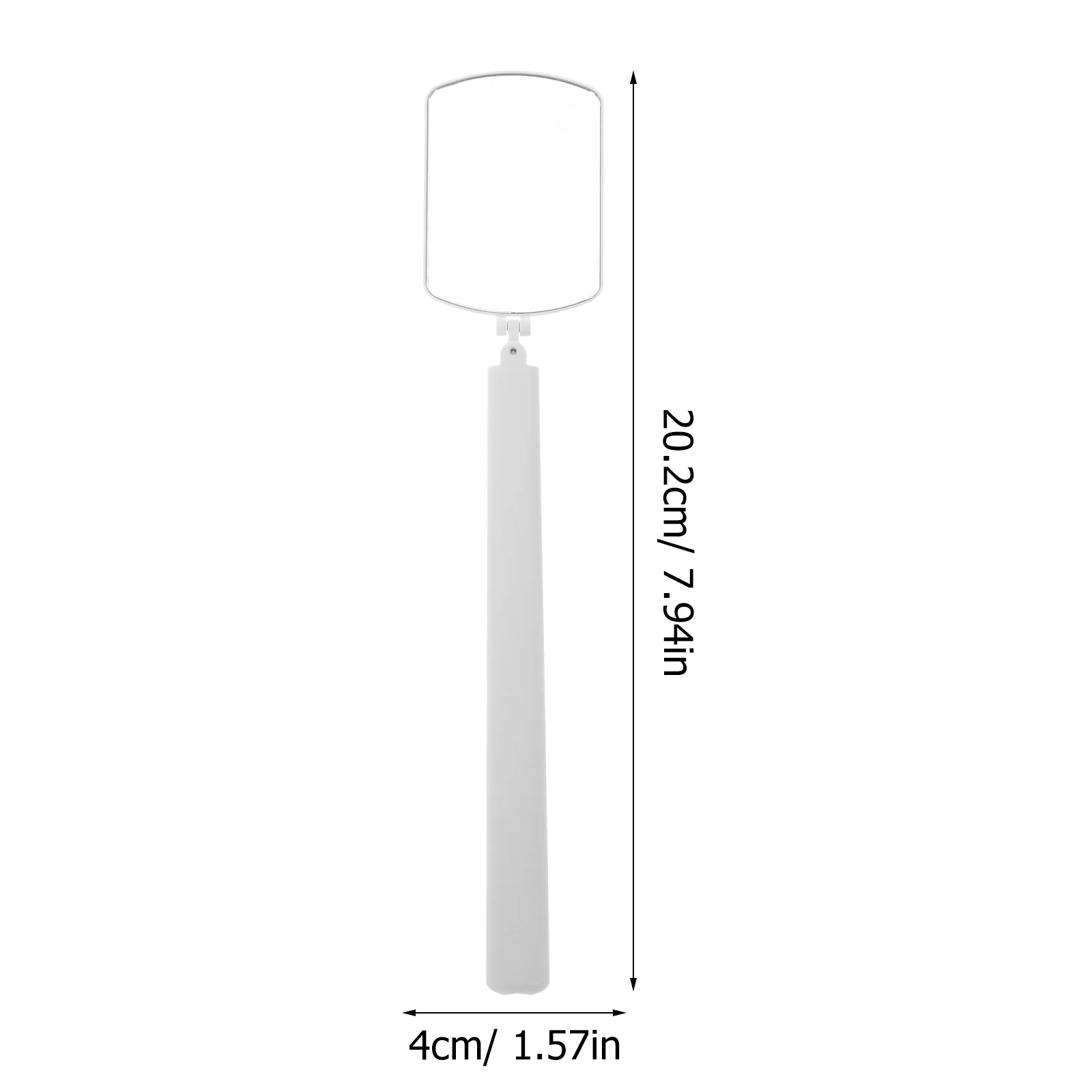 Specchio per estensione ciglia in acrilico Design trasparente con rotazione Strumento di controllo portatile per ciglia per specchio portatile per salone di trucco