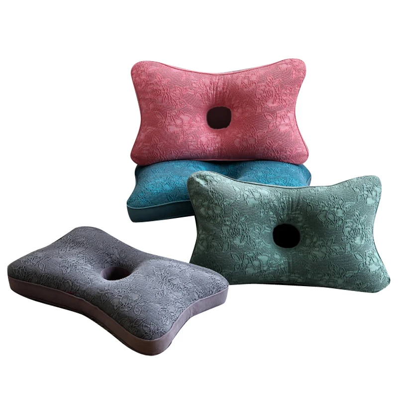 حماية الأذن لكبار السن بفتحة واحدة من قش القمح، غطاء وسادة من القطن المغسول بلون نقي، مساعد على النوم، لا ضغط على الأذن #5