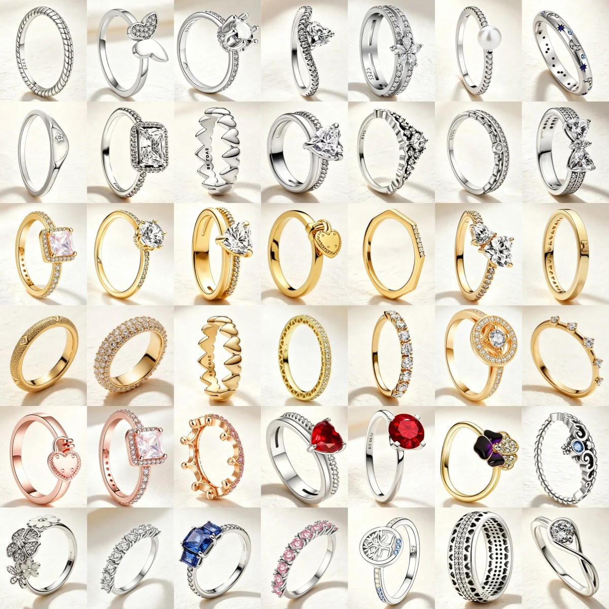 925 Original Silver Love Arrow Bow Bow Bow Life Tree Full of Love Charm Wedding Ring Luxury Set Women's Jewelry Party Gift
