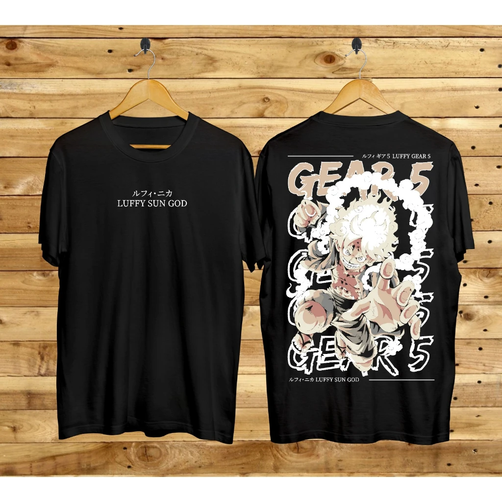 Kaos Anime Jepang Ukuran Besar ONE PIECE Kaos Pria Kaos Fashion Pria dan Wanita Kaos Streetwear