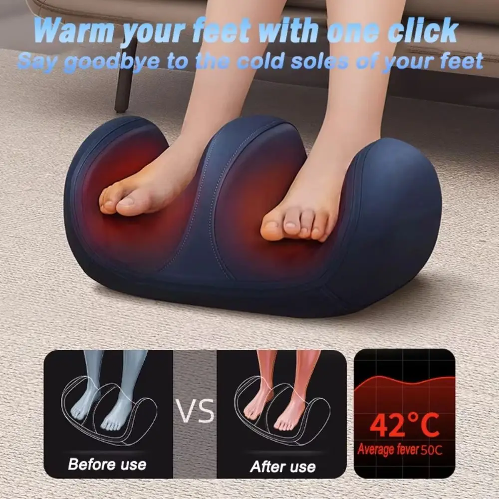 

Rechargeable Electric Foot Massager Portable Super Big Roller Shiatsu Massager Adjustable Intensity Multi Purpose