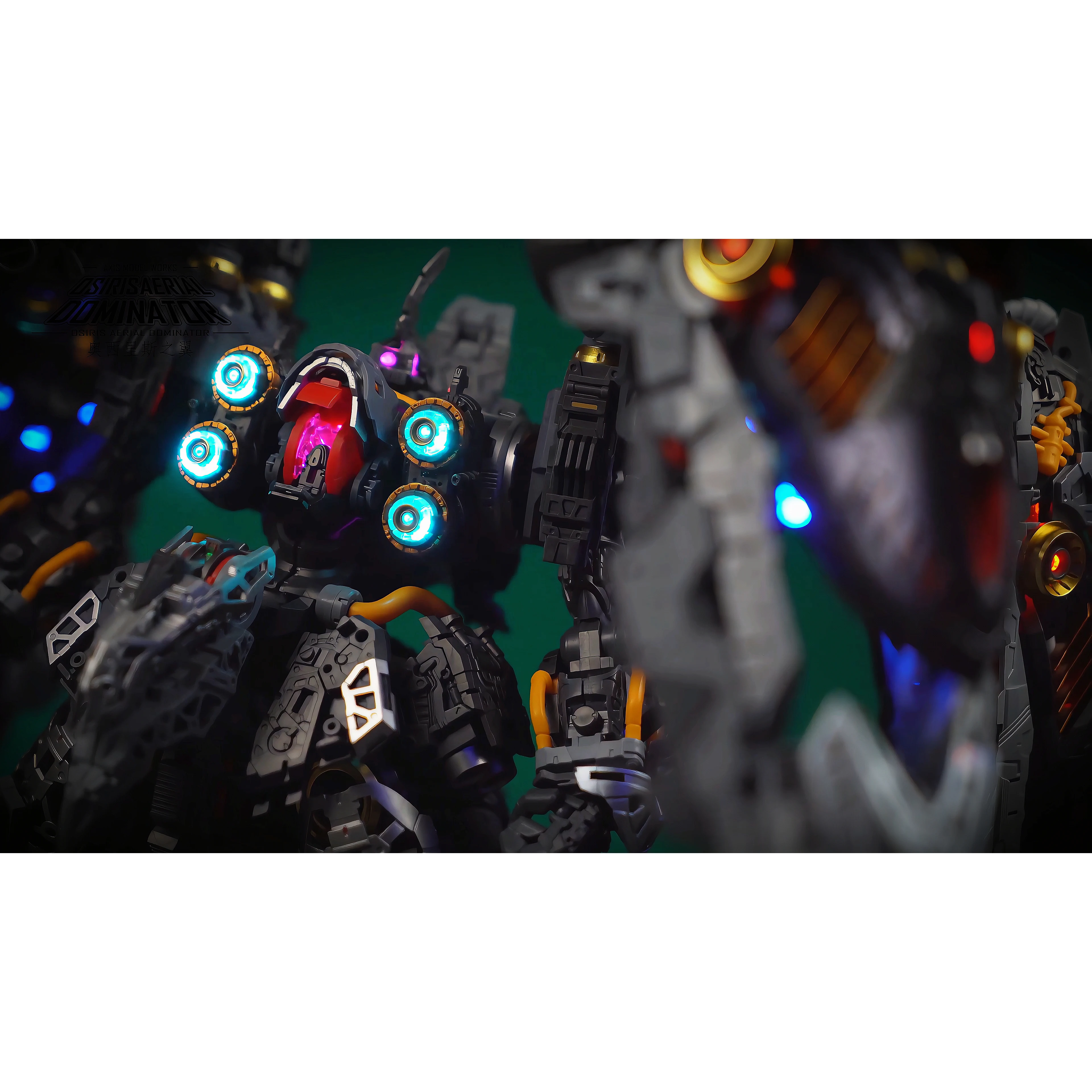 متوفر محور نموذج يعمل أوسريس المهيمن الجوي 1/100 تجميع الحركة نموذج اللعب Mecha NZ-666 Kshatriya LED طقم إضاءة