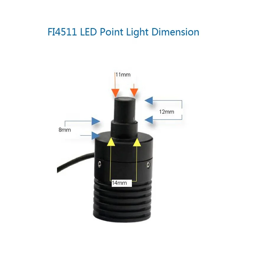 L6511 Series 3W Led Point Light Source For Microscope Coaxial Lens