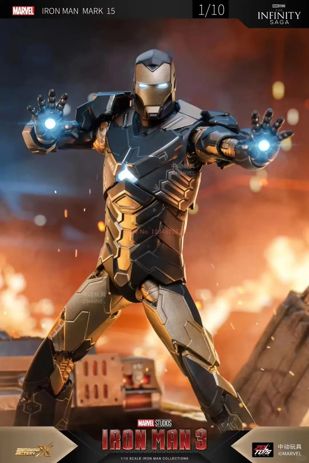 Original zd brinquedos homem de ferro figura de ação-mk15 mk16 mk25 máquina de guerra marvel estatueta móvel colecionável modelo artesanal brinquedo
