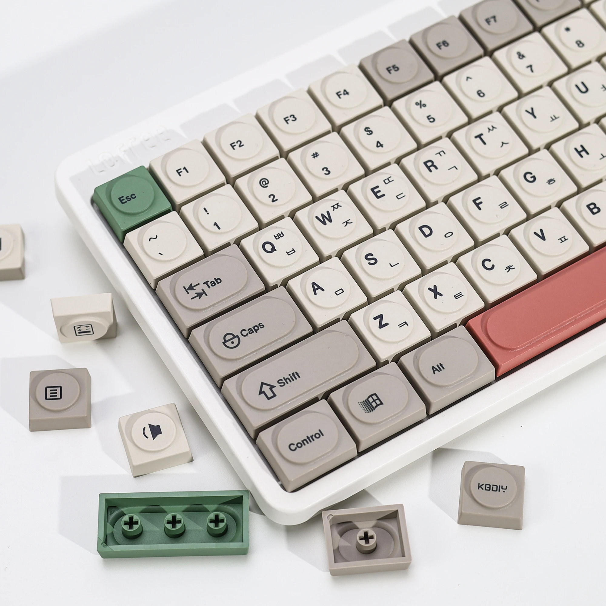 

Колпачки для клавиш KBDiy Doys в стиле ретро GMK 9009 1353, корейские, PBT, простые, для 60-клавишных игровых низкопрофильных механических клавиатур с переключателями Cherry MX