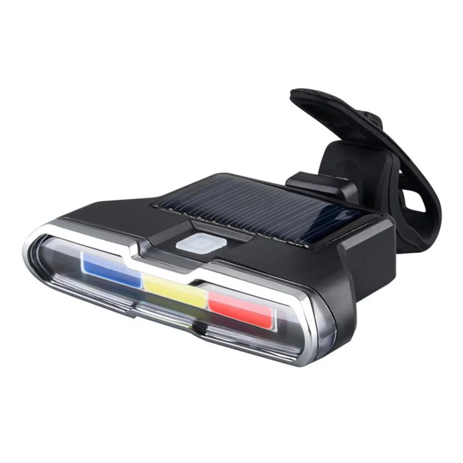 

Solar Bicycle Rear Light USB Charging Safety Warning Taillight Cycling Tail Lamp Photosensitive Sensing Outdoor