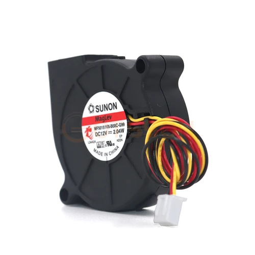 Imagen 2 del producto NUEVO SUNON DC12V 2.04W MF50151VX-B00C-G99 5015 ventilador 50X50X15MM ventilador de refrigeración para Arduino