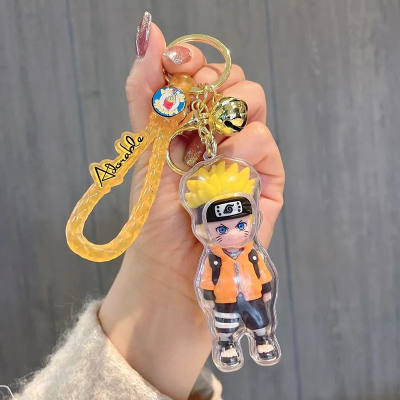 Naruto Cartoon Design Keychain Uzumaki Naruto Cute Creative Fashion Personality Simple Funny Backpack Pendant Decoration view 4