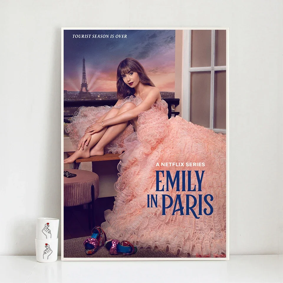 Emily in Paris Season 3 Poster Wall Decor Lily Collins Prints Canvas Art Wall Picture For Living Cafe Room Home Decor Gift