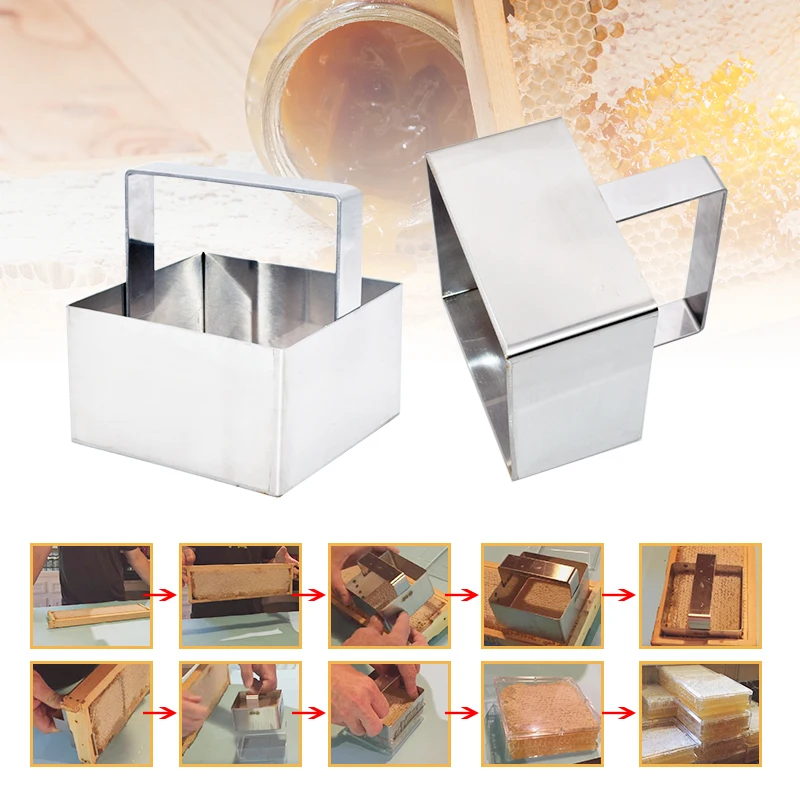 Beekeeping Honey Cutter Stainless Steel Honey Comb Square Cutter Comb Honey Cutter for Honey Selling