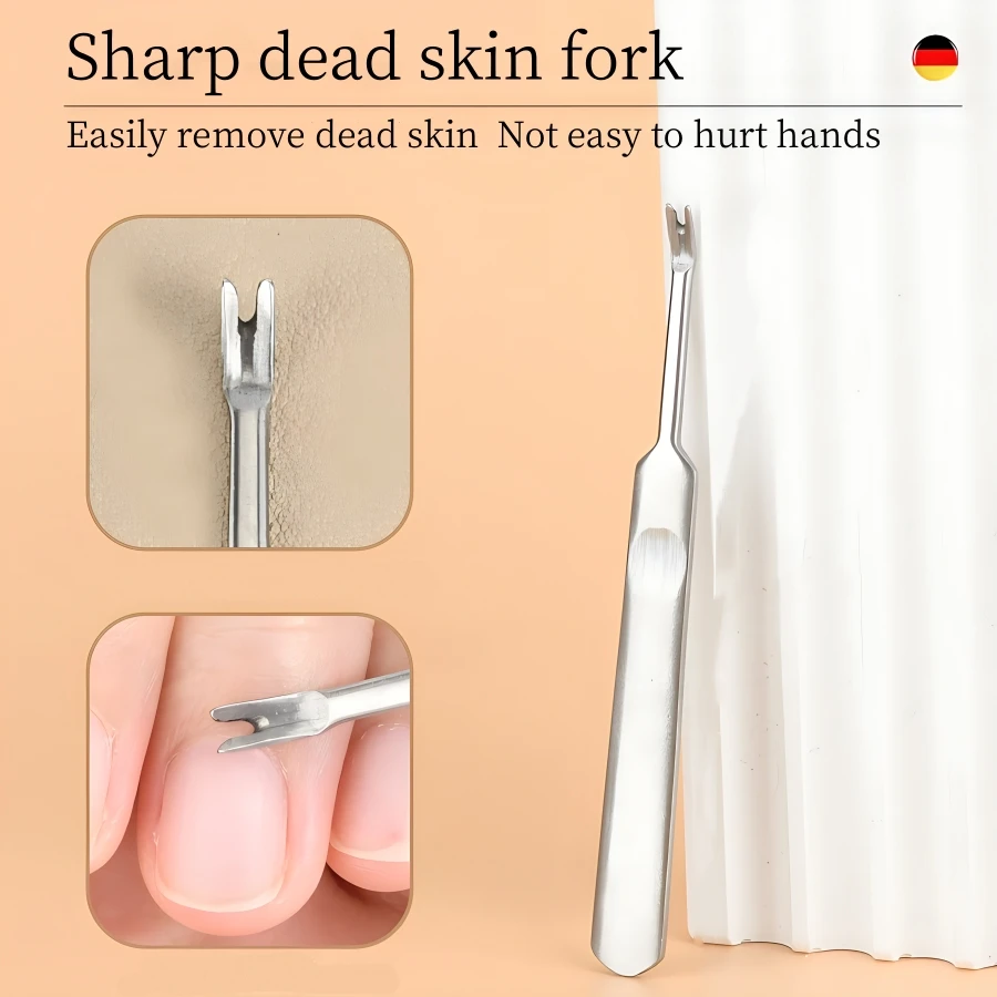 Coupe-ongles en acier inoxydable, ciseaux à cuticules, tondeuse pour peau morte, outils de soins des doigts Zhihu