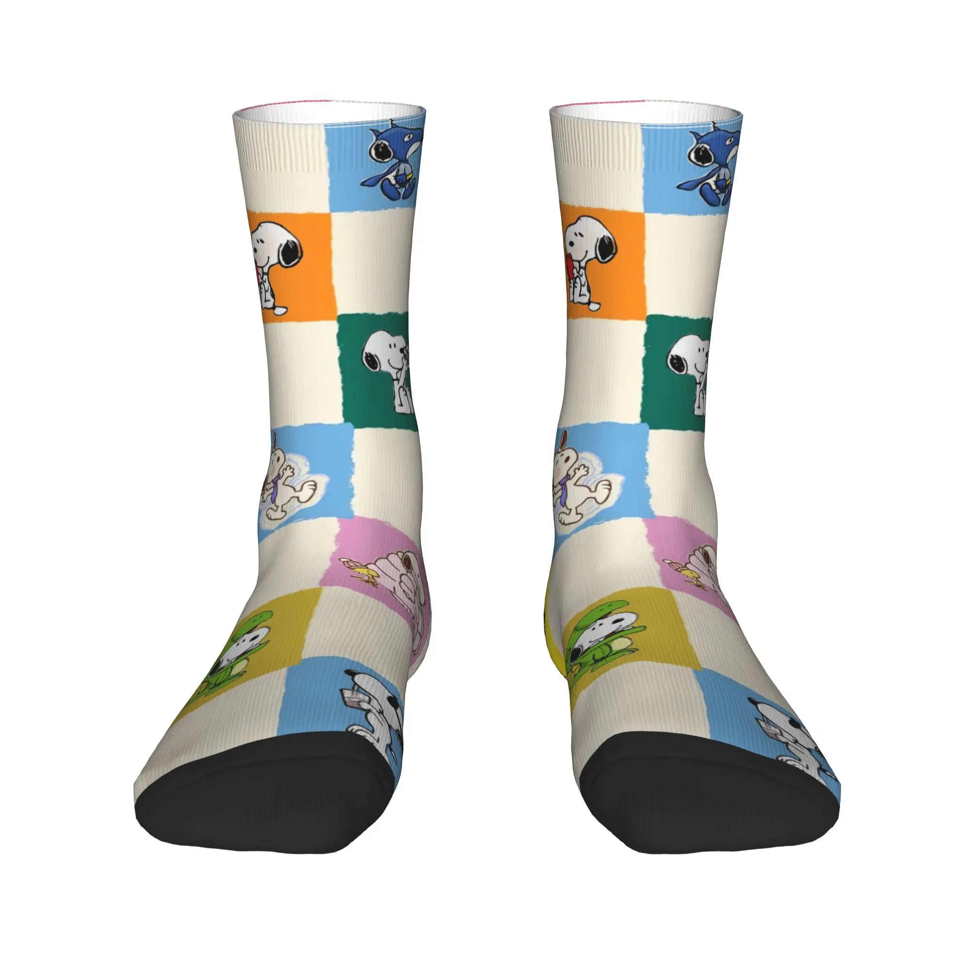 Women Men Socks Snoopy  Stockings Autumn Novelty Soft Socks Printed Cycling Non Slip Socks