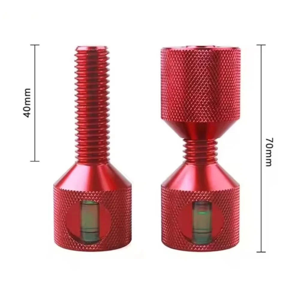 4 Pcs Dual Hole Flange Alignment Pins With Built-in Level Aluminum Alloy Locating Pin For 1-18 Inch 150LB Pipe Fitting Tool