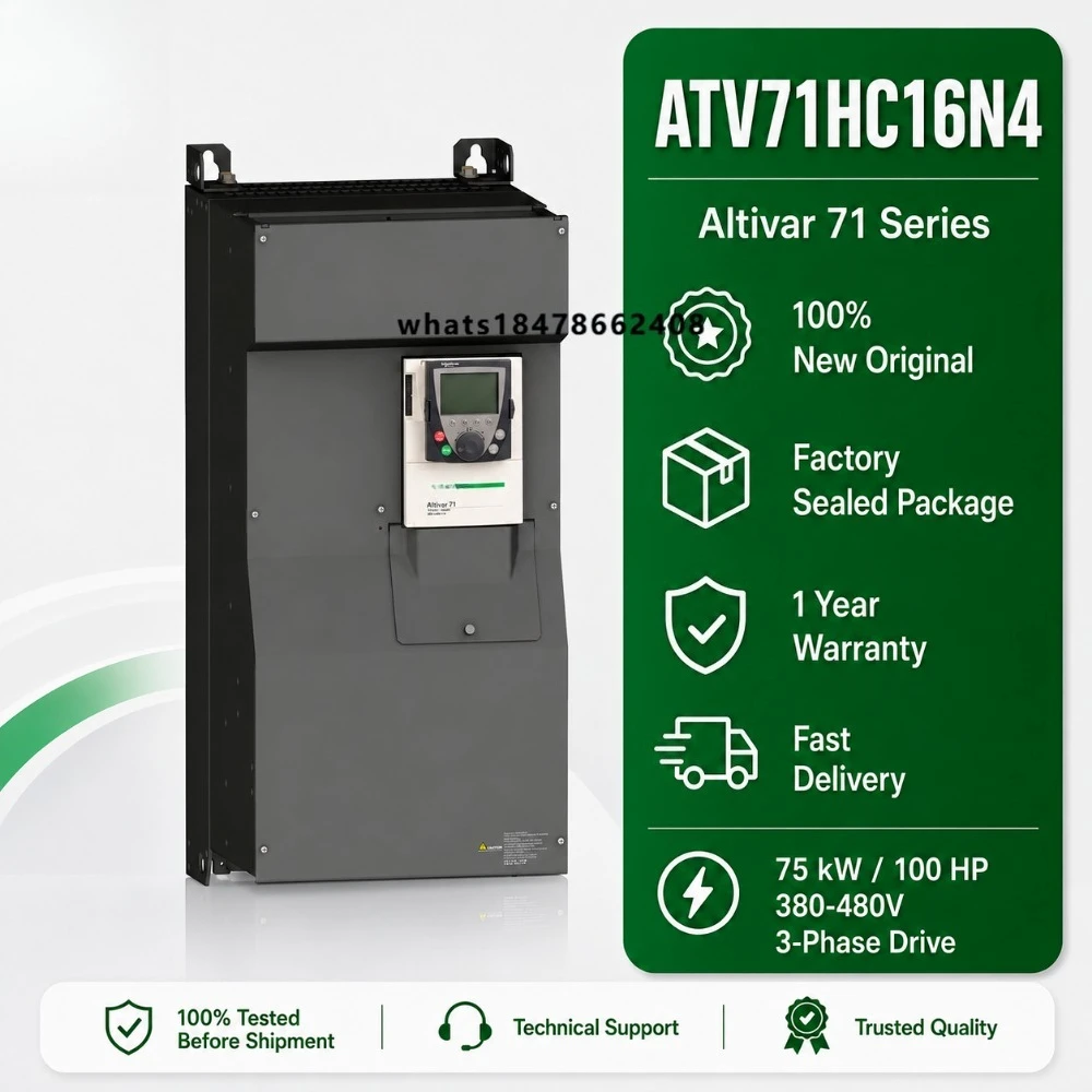 Original ATV71HC16N4160kW 250HP 380-480V  3-Phase Industrial Automation Heavy Duty Variable Frequency Drive