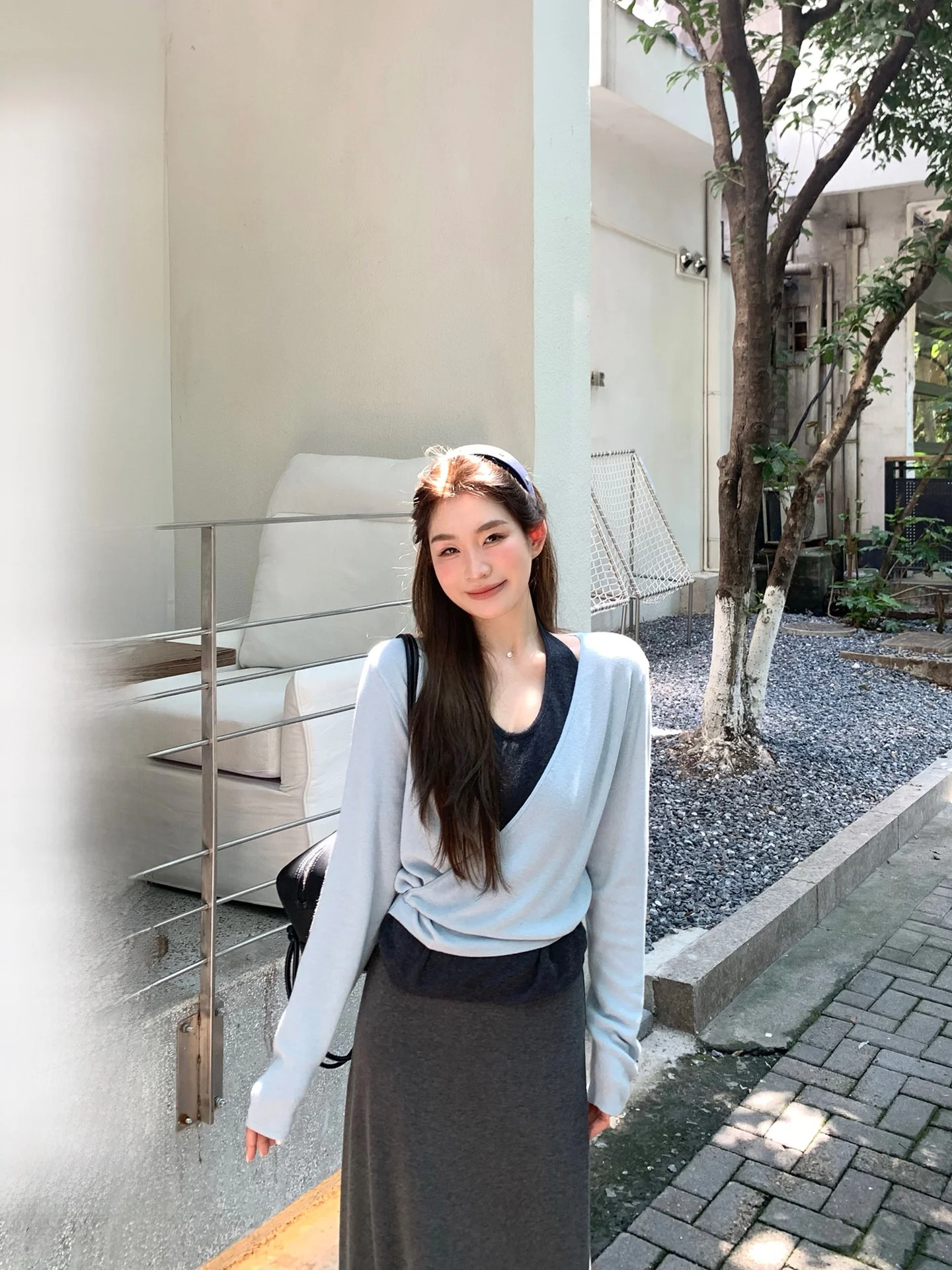 

Романтичный корейский женский вязаный шерстяной свитер: мягкий, нежный, премиальный, с эффектом двухслойности, топ-имитация двойки для молодых девушек