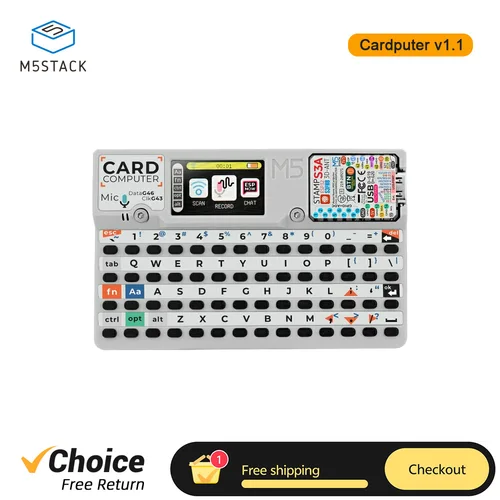 Imagen 1 del producto Placa de desarrollo M5Stack Cardputer v1.1 StampS3A ESP32-S3 ordenador portátil pantalla de 1,14 pulgadas microcontrolador de tarjeta de teclado de 56 teclas