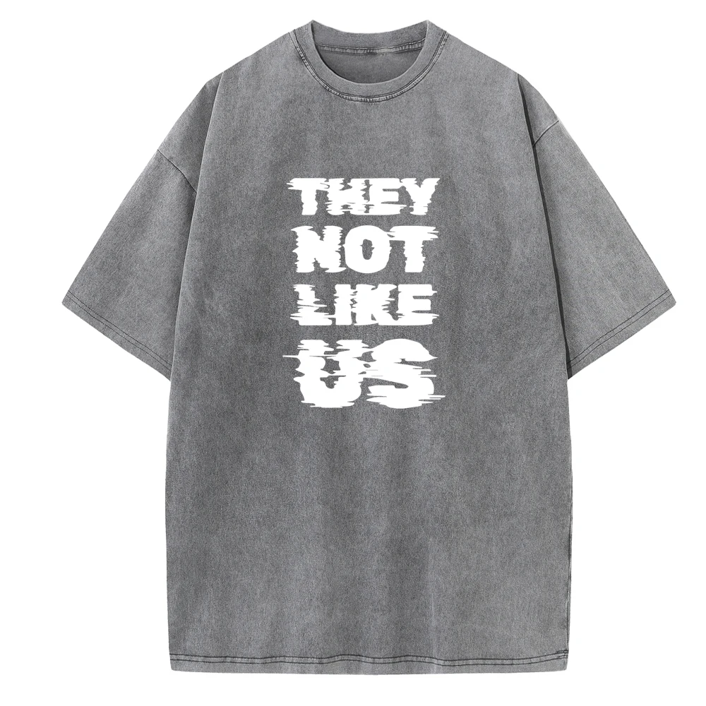 Kendrick Lamar Not Like Us 2024 O-Neck Cotton Shirts Vintage Harajuku Unisex Printing Music Fans Gift Short Sleeve Summer Casual