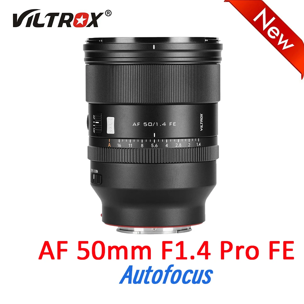 VILTROX AF 50mm F1.4 Pro FF 오토포커스 렌즈 풀프레임 렌즈 프라임 카메라 렌즈 (소니 FE, 니콘 Z 마운트 미러리스 마운트 카메라용)