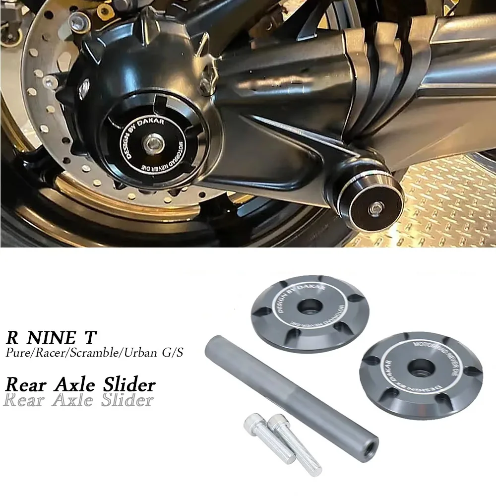 

New Rear Axle Fork Crash Slider For BMW R9T R NINET Rninet R NINE T Pure R nineT Racer RNINET Wheel Hub Anti Collision Block