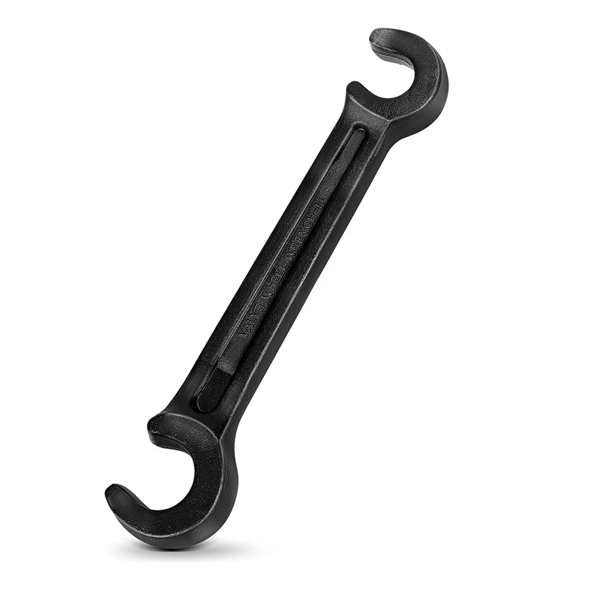 A45I Double Ended Valve Wheel Wrench Cast Steel Hand Valve Wheels Wrench 10inch Opening Closing Tool (11/16inch and 1inch)