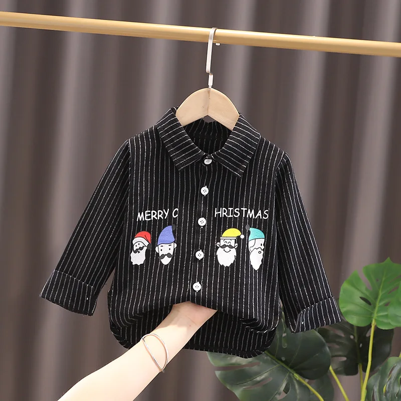 Toddler Baby Shirt Thin Clothes Spring Clothing Infant Boy Plaid Cotton Tops 1 2 3 4 Years Kids Long Sleeves Shirt