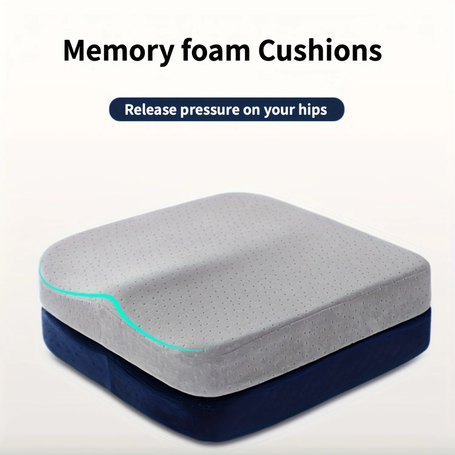 

1pc Foam Slow Rebound Yoga Meditation Cushion - Relax and Unwind with Comfort and Support