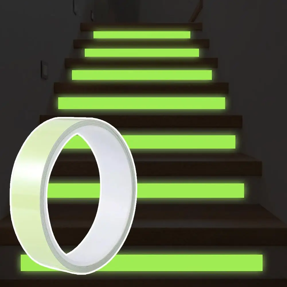 2cmx3M Luminous Fluorescent Tape Night Self-Adhesive Glow In The Dark Sticker Safety Warning Security Tape Home Decoration Tapes