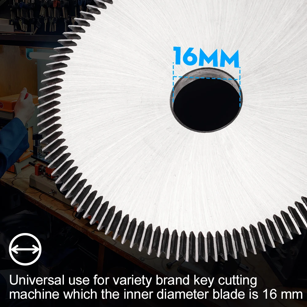 CMCP 1pc P01 80x5x16x100T HSS Key Cutting Machine Blade Titanium Coated Saw Blade For Horizontal Key Machine Key Cutting Disc