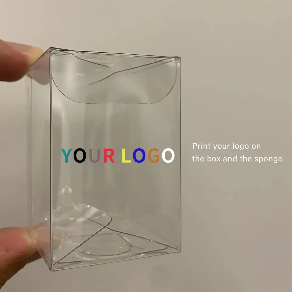 Hidrofóbico Latex-Free Powder Puffs, logotipo personalizado, esponja de beleza, ferramentas de maquiagem, lavável, liquidificadores, beleza, rosa, vermelho, branco